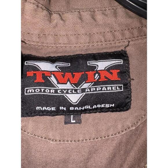 VTG Sturgis Shirt Vest Mens Large Brown Button Twin V Hog Biker Motorcycle '08 - Picture 4 of 12